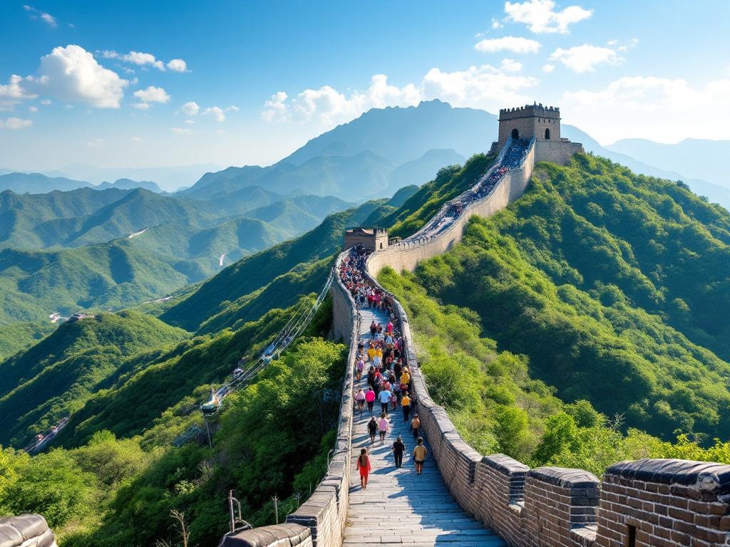 Visiting the Great Wall at Mutianyu